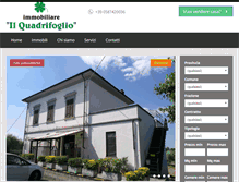 Tablet Screenshot of ilquadrifoglioimmobiliare.it